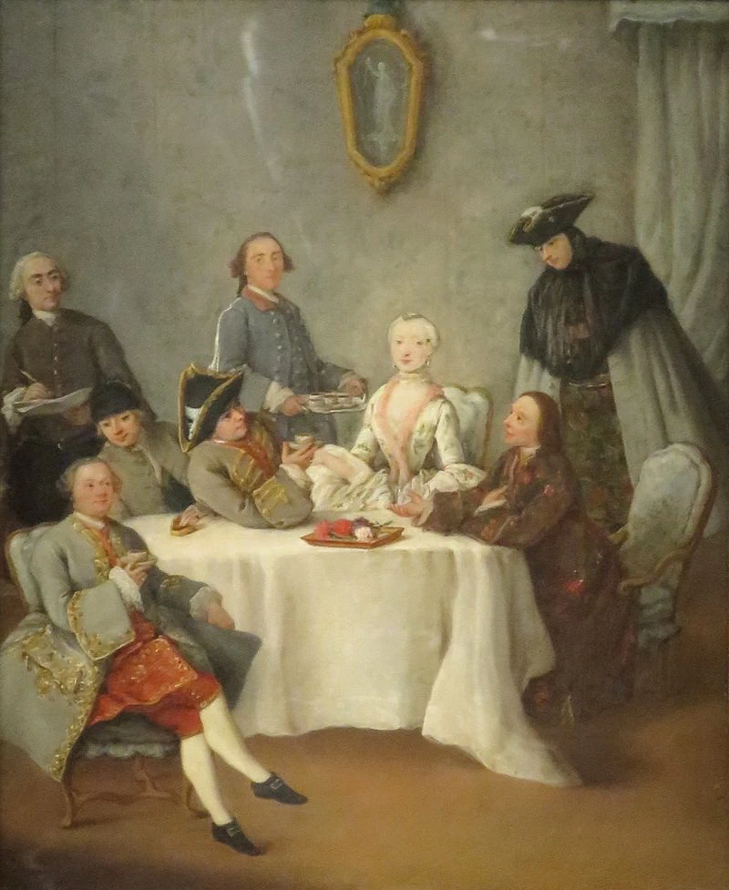 Artista che disegnaun incontro elegante - Norton Simon Museum